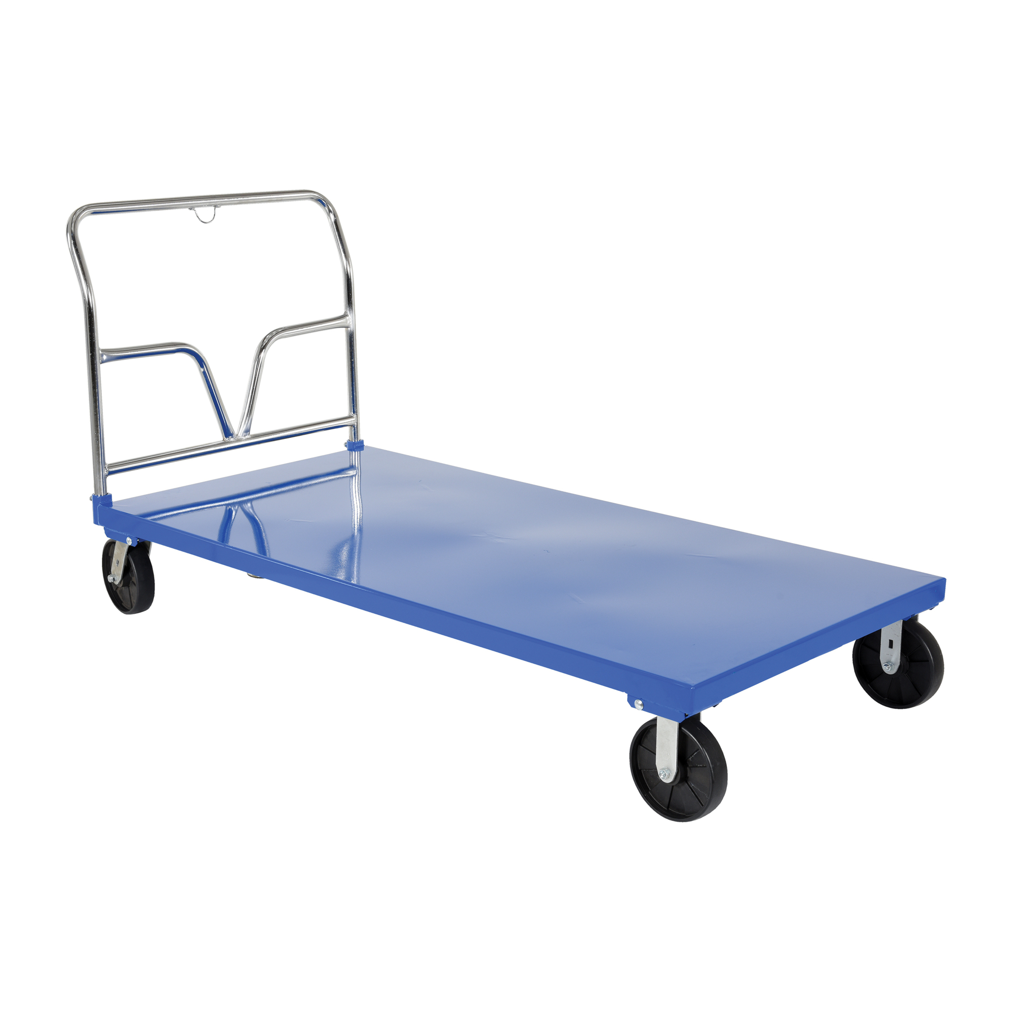 Vestil Steel Platform Truck 77-1/2 In. x 36 In. x 40 In. 3,600 Lb. Capacity Blue